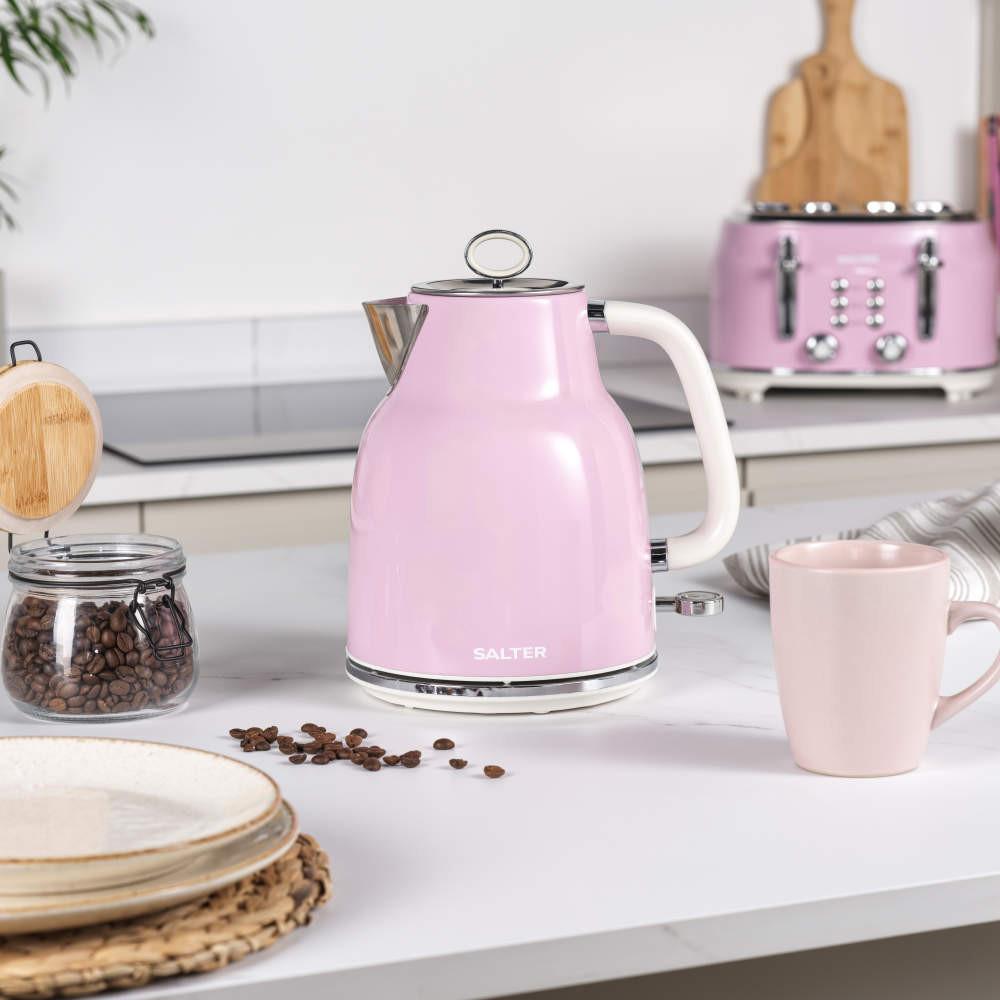 Salter Retro Pink Kitchen Set