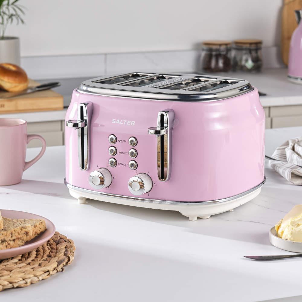 Salter Retro Pink Kitchen Set