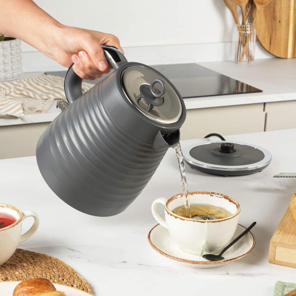 Salter Ripple 1.7L Rapid Boil Kettle - Grey
