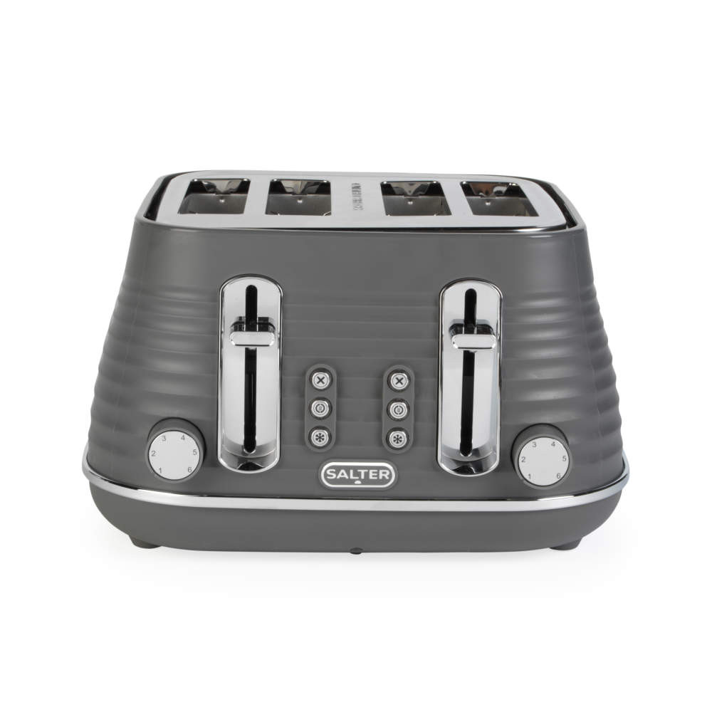 salter Ripple 4-Slice Toaster - Grey