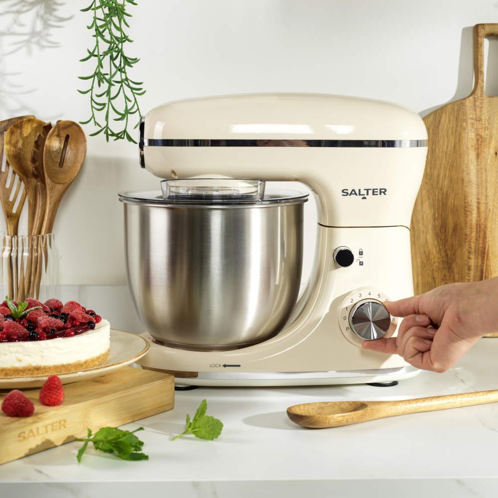 Salter Salter Stand Mixer & Analogue Scale Set – Cream