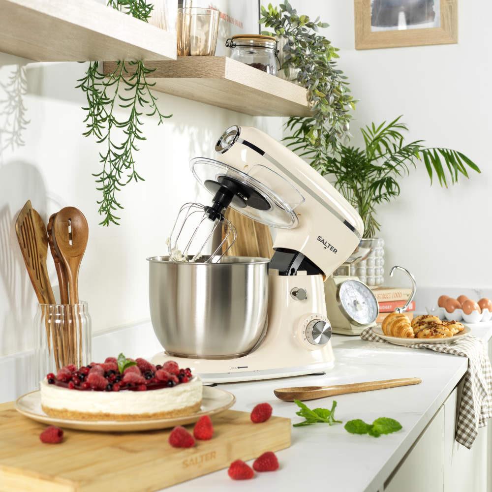 Salter Salter Stand Mixer & Analogue Scale Set – Cream