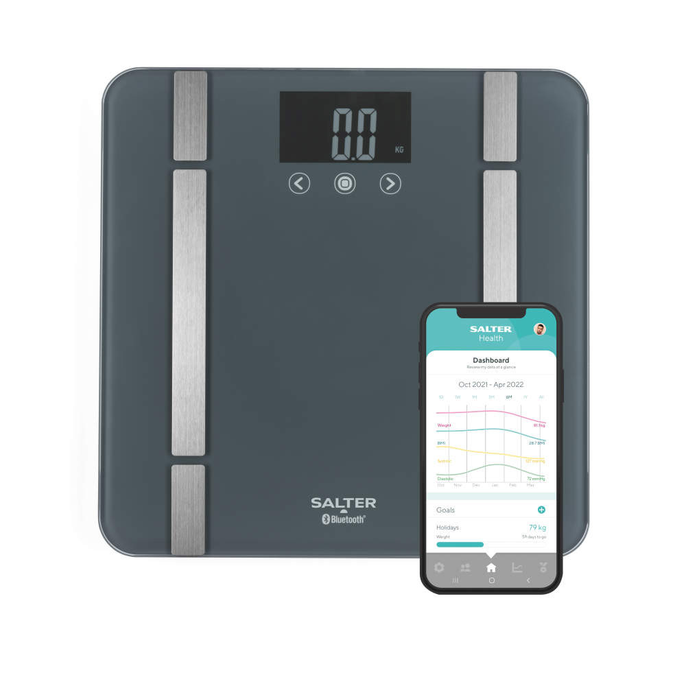 Salter Smart Bluetooth Bathroom Scale – Grey