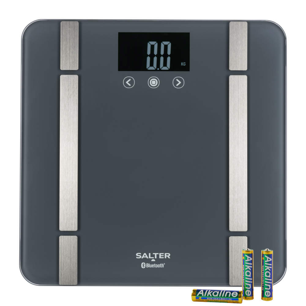 salter Smart Bluetooth Bathroom Scale – Grey