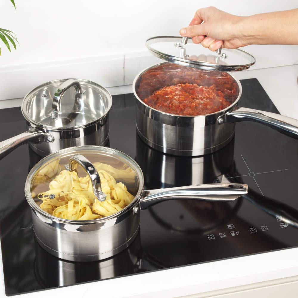 Salter Timeless Collection 3-Piece Saucepan Set