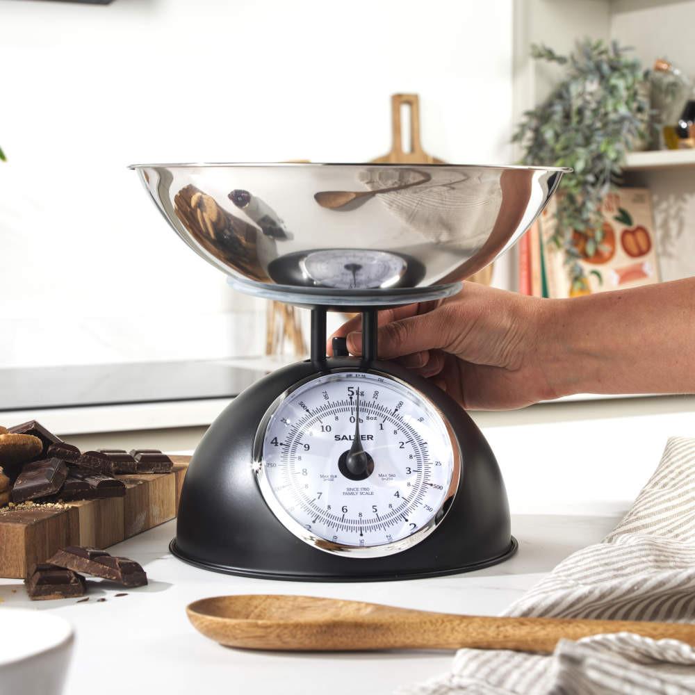 Salter Timeless Mechanical Kitchen Scale – Black
