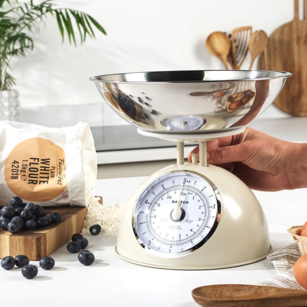 Salter Timeless Mechanical Kitchen Scale – Cream