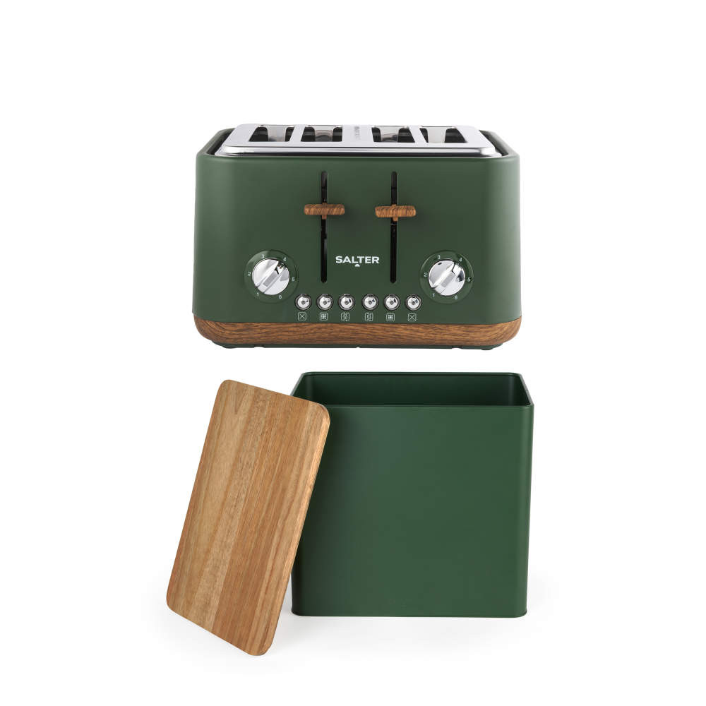 salter Toronto 4-Slice Toaster & Bread Bin