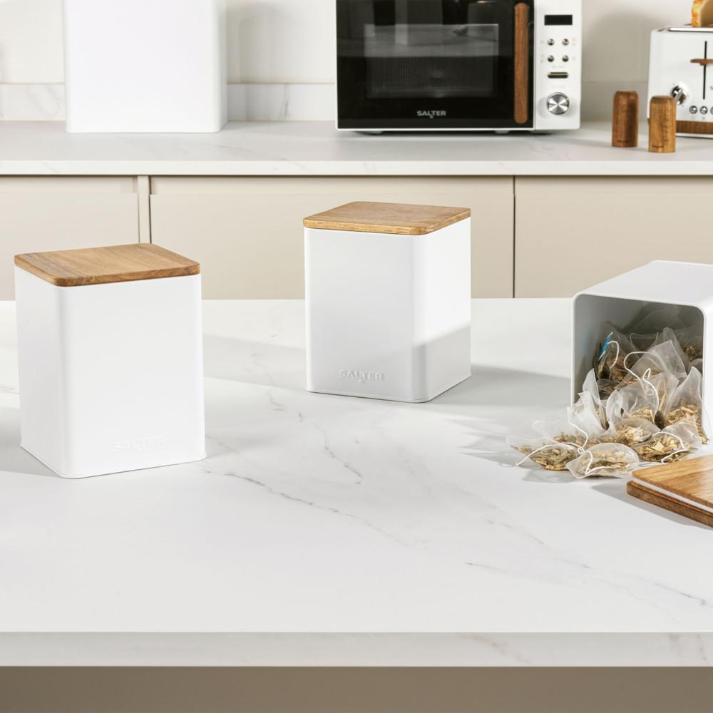 Salter Toronto 5-Piece Countertop Set - White