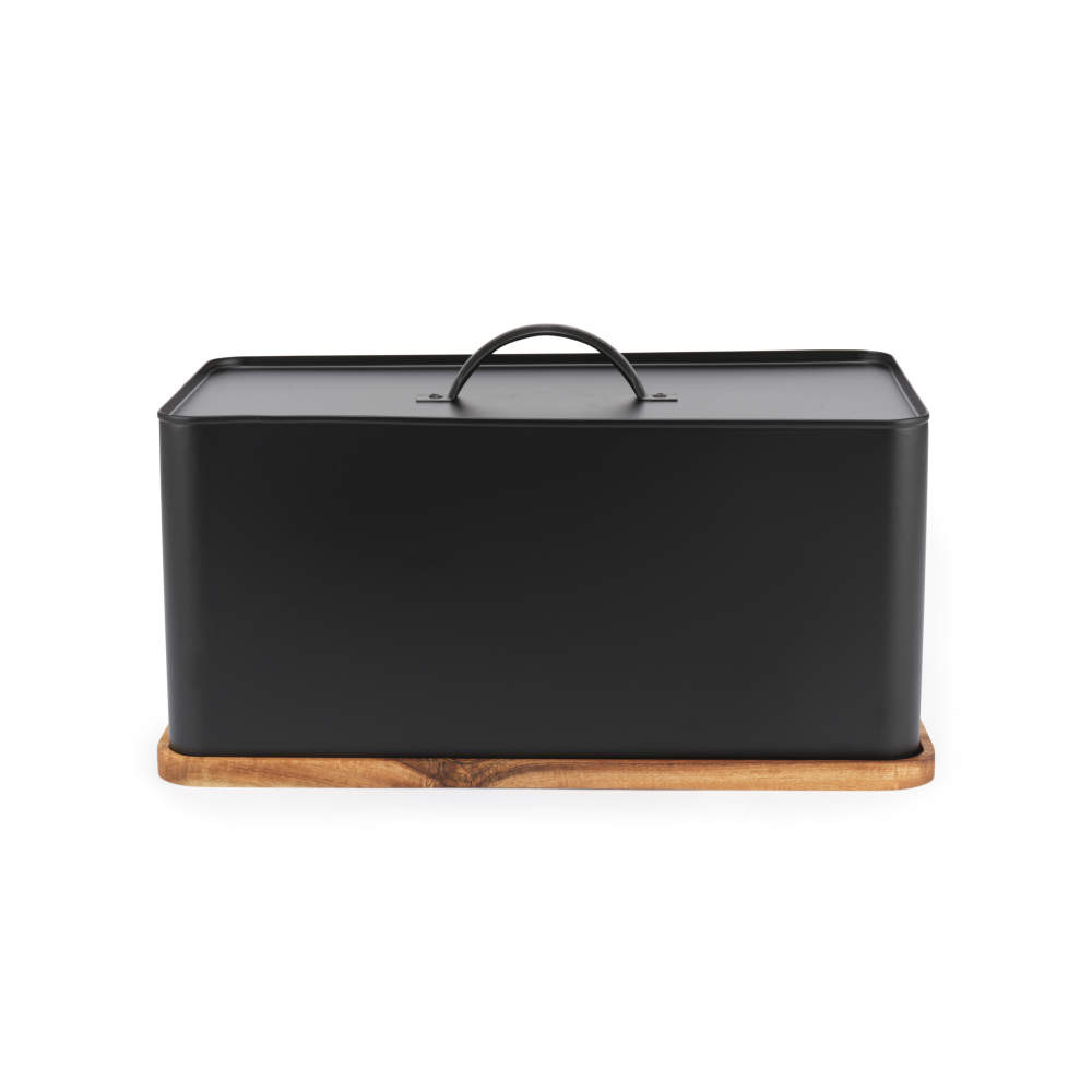 salter Toronto Bread Bin with Chopping Board – Black