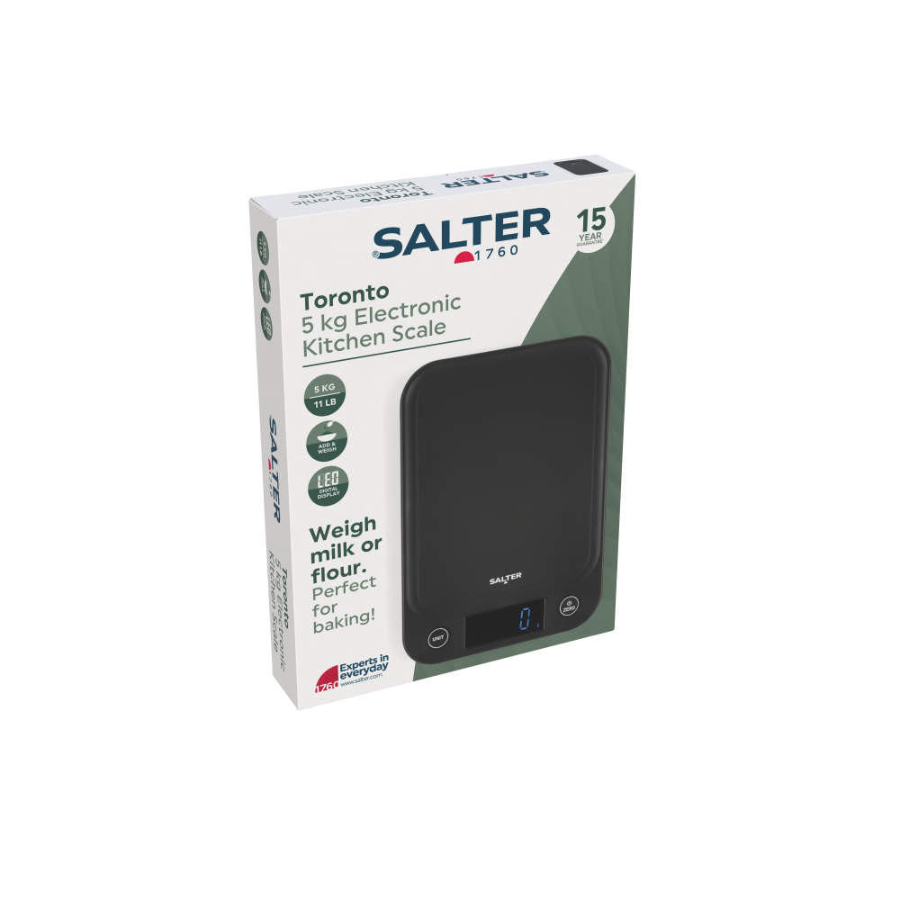 Salter Toronto Digital Kitchen Scale – Black