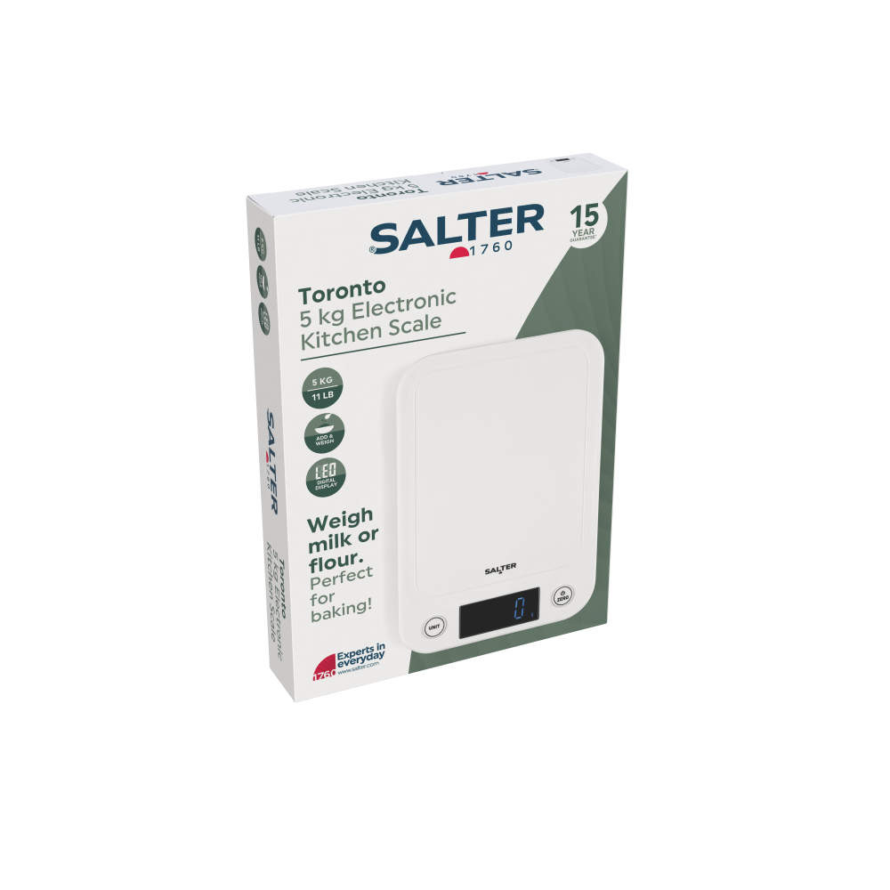 Salter Toronto Digital Kitchen Scale - White