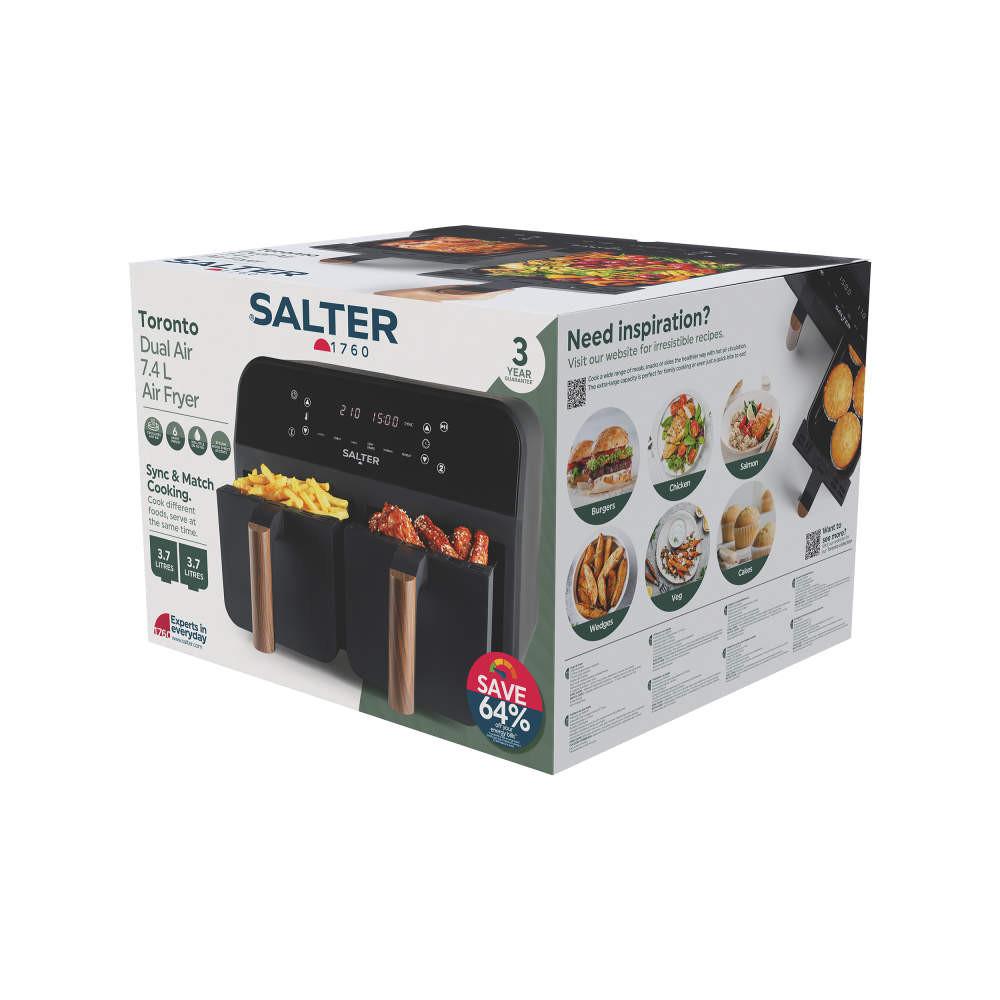 Salter Toronto Dual Air Fryer - Black