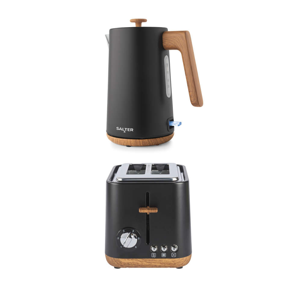 salter Toronto Kettle & 2-Slice Toaster Set - Black