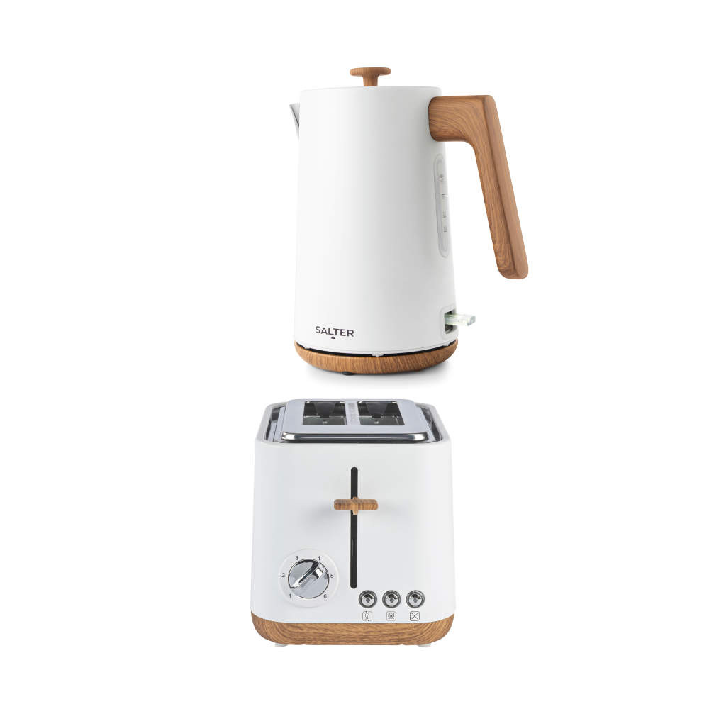 salter Toronto Kettle & 2-Slice Toaster Set - White