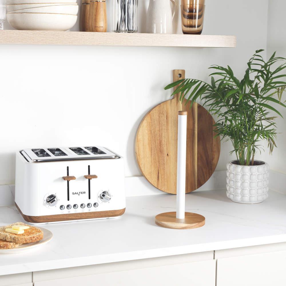 Salter Toronto Kitchen Roll Holder - White