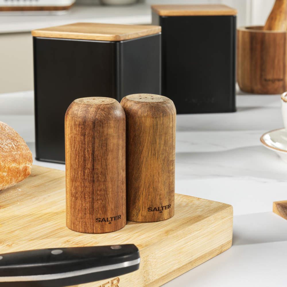 Salter Toronto Salt & Pepper Shakers And Pinch Pots