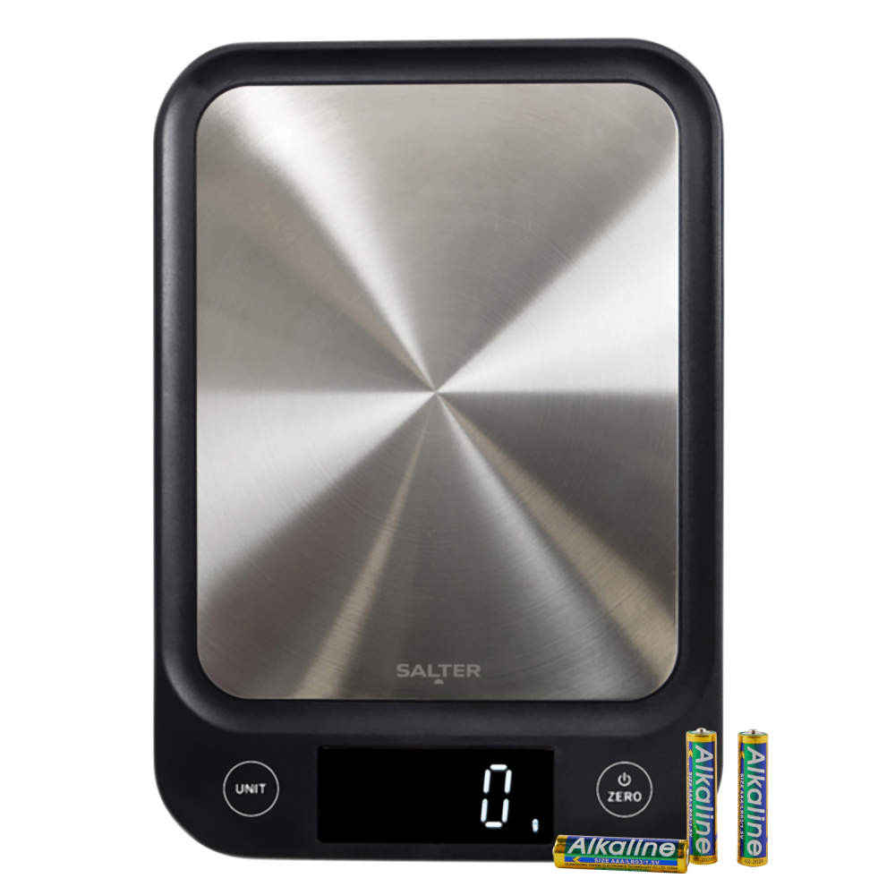 salter Ultra Slim Digital Kitchen Scale - Black