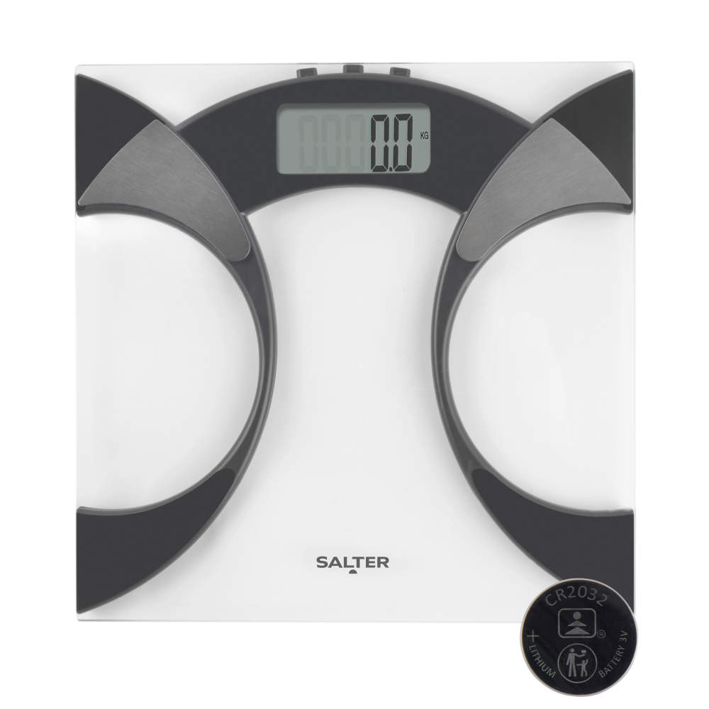salter Ultra Slim Glass Analyser Bathroom Scale