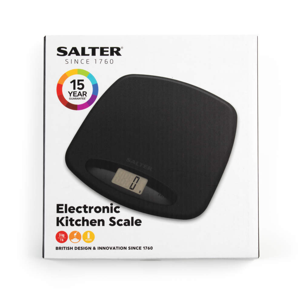 Salter Ultra Slim Kitchen Scale – 3kg Capacity