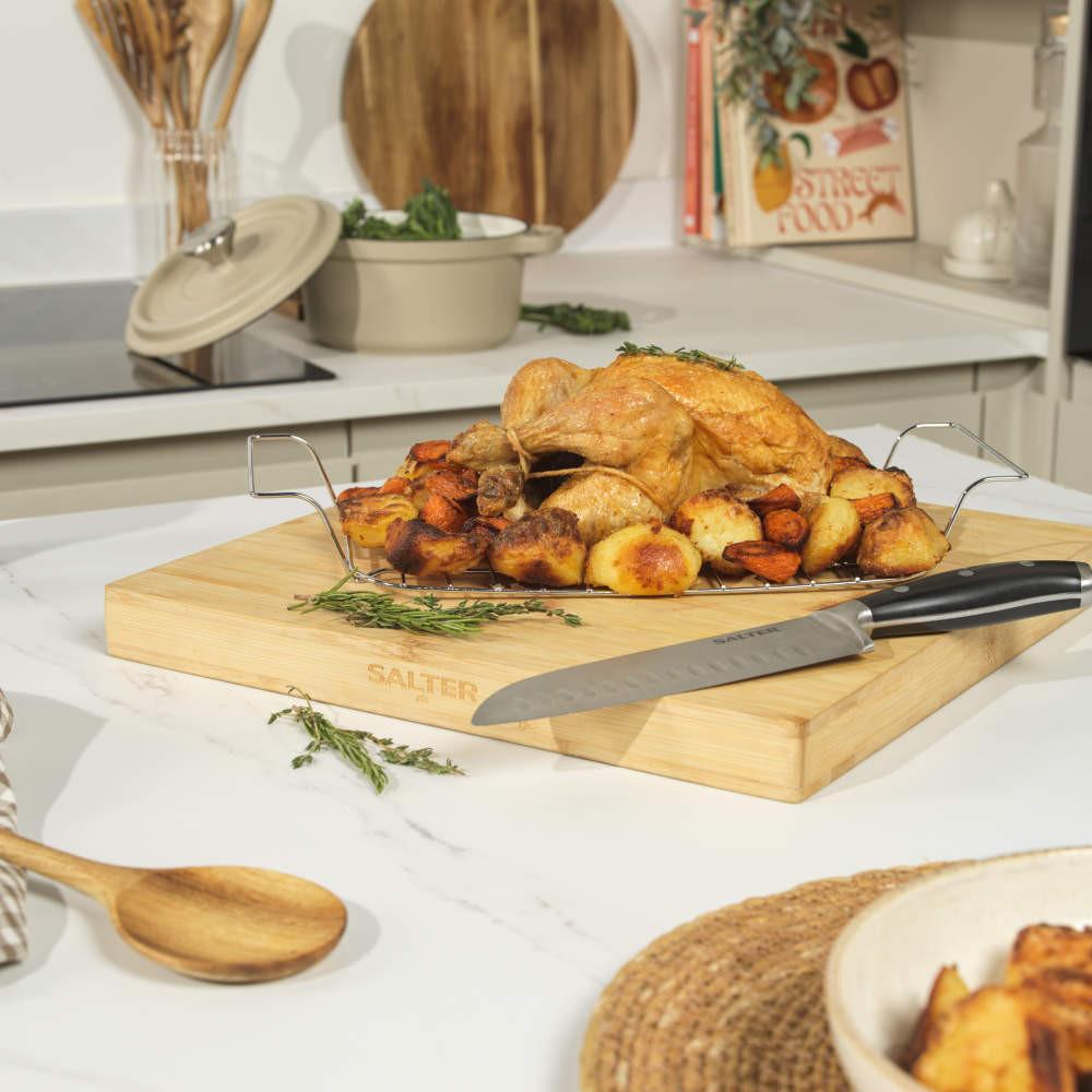 Salter Vitreous Enamel 32cm Roaster & Rack