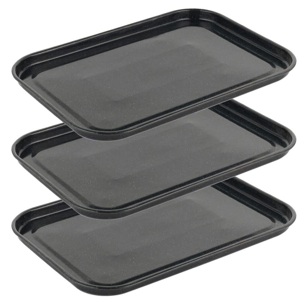 salter Vitreous Enamel 36cm Baking Tray - 3 Pack