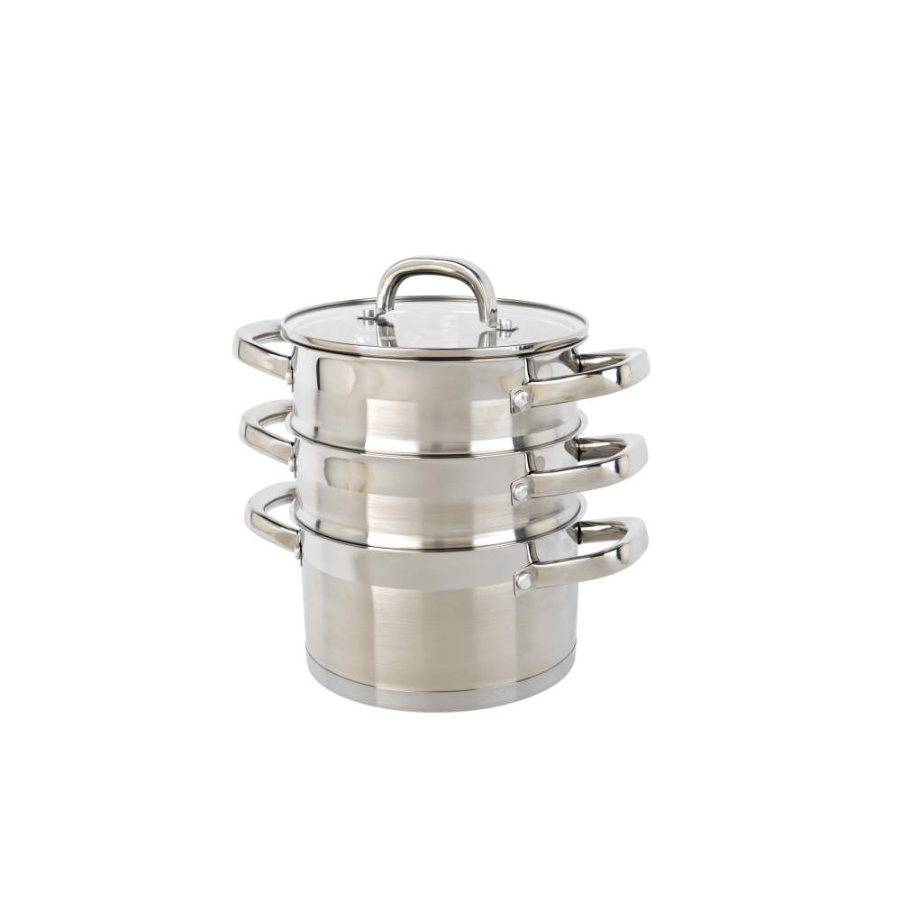 salter Timeless 3 Tier Steamer – 18cm Stackable Cooking Pots