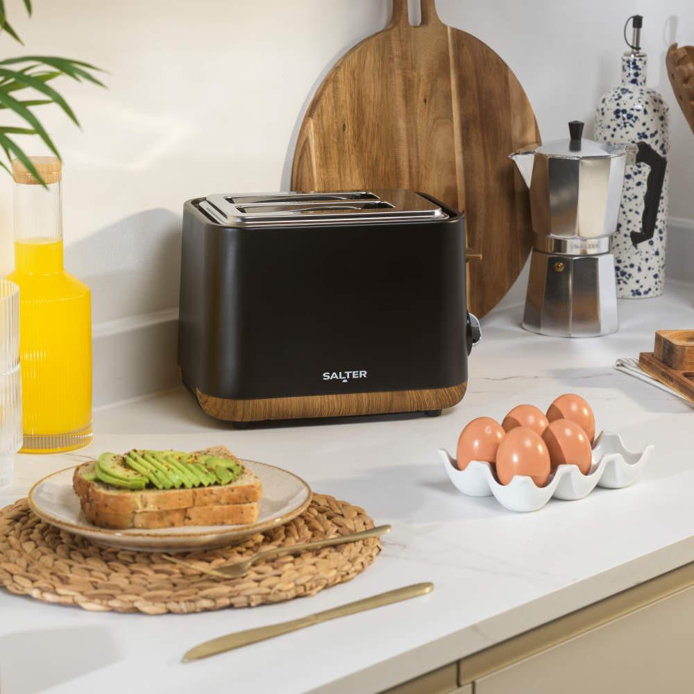 Salter Toronto 2-Slice Toaster & Countertop Set – Black