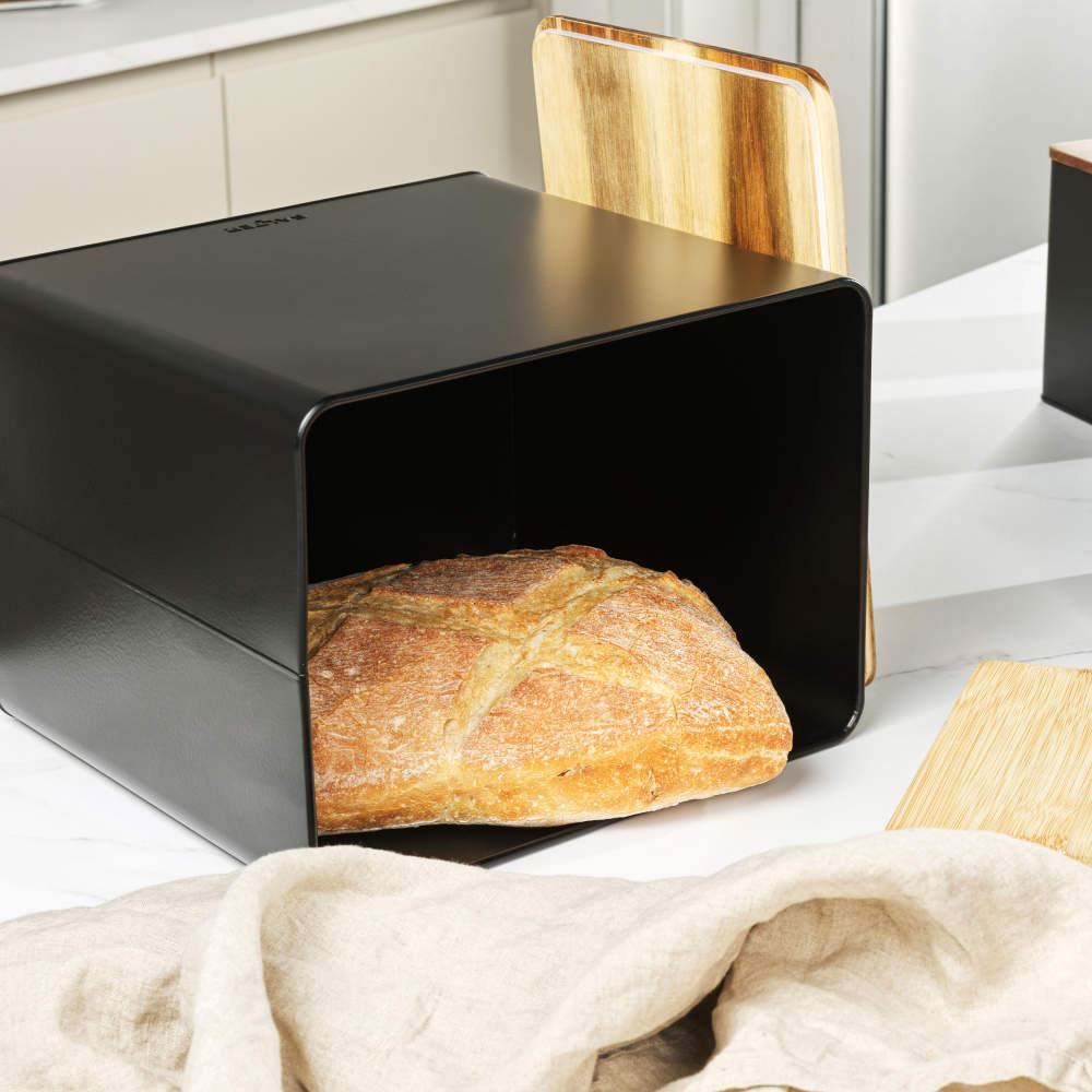Salter Toronto 4-Piece Bread Bin & Canister Set - Black