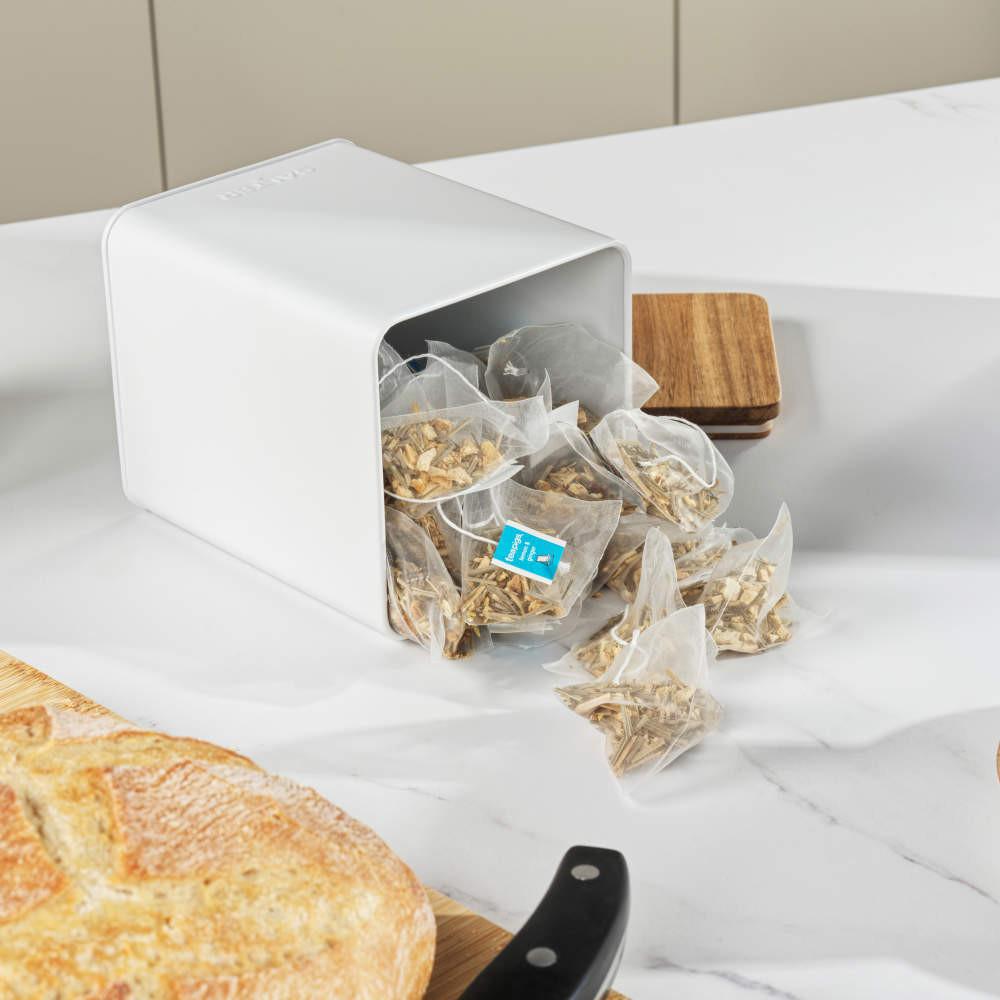 Salter Toronto 4-Piece Canister & Bread Bin Set – White