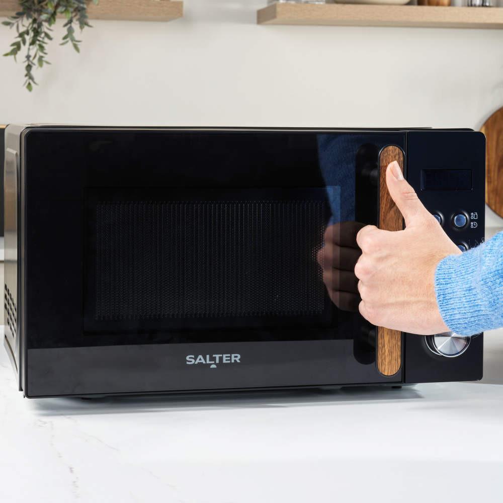 Salter Toronto Digital Microwave & Canister Set - Black