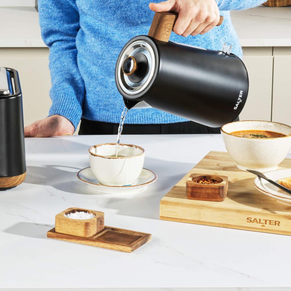 Salter Toronto Kettle Toaster & Kitchen Scale Set – Black