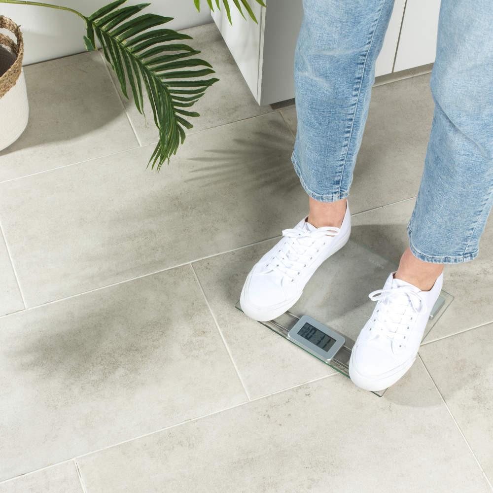 Salter Toughened Glass Digital Bathroom Scale - Clear