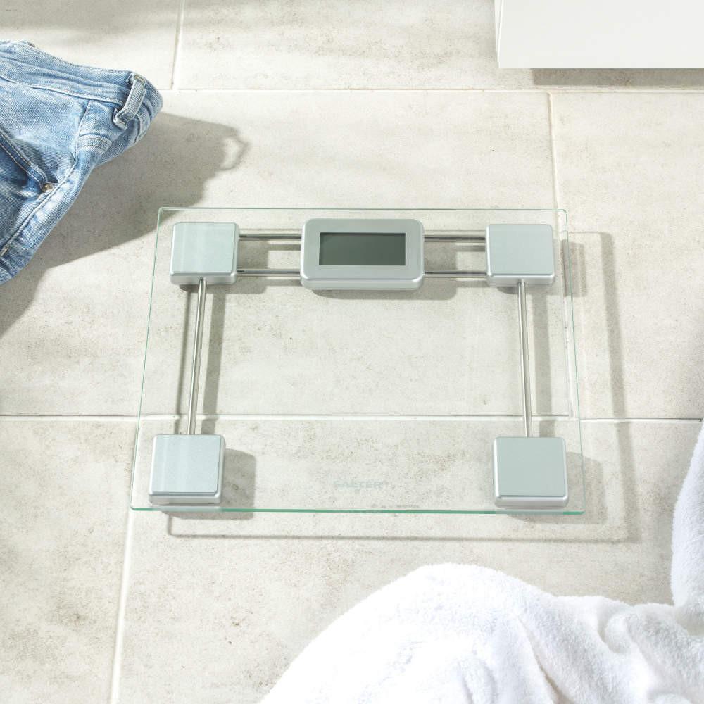 Salter Toughened Glass Digital Bathroom Scale - Clear