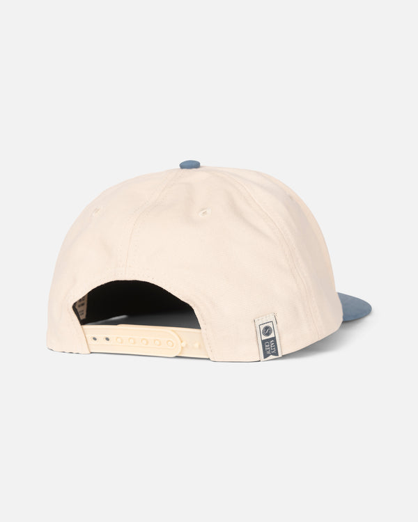 Salty Crew America A-Frame Snapback Hat - White/Slate