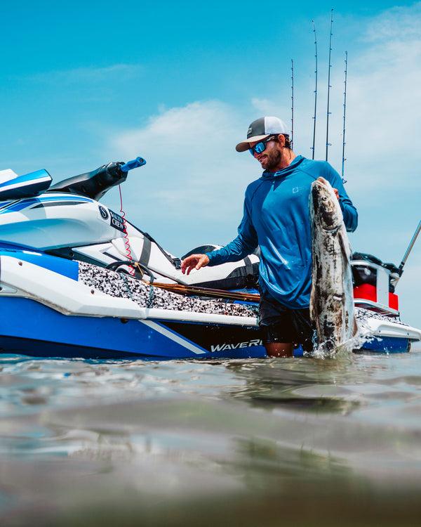 Salty Crew Apex Perforated Sunshirt Hoodie - True Navy