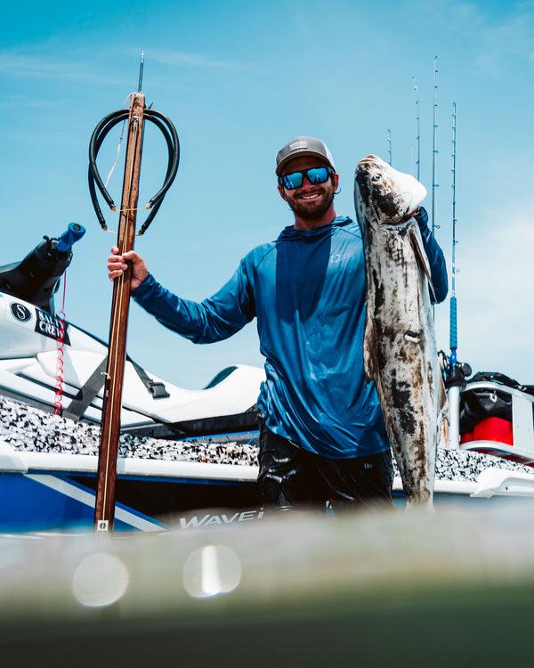 Salty Crew Apex Perforated Sunshirt Hoodie - True Navy