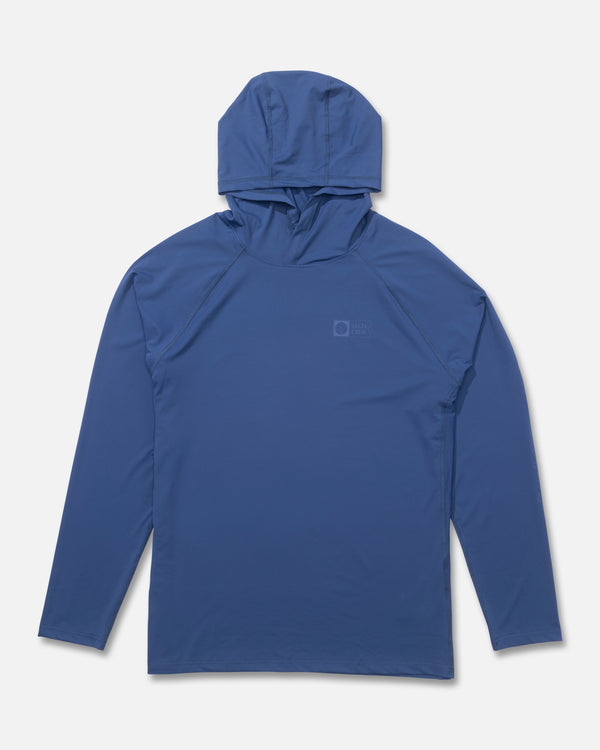 salty crew Apex Perforated Sunshirt Hoodie - True Navy