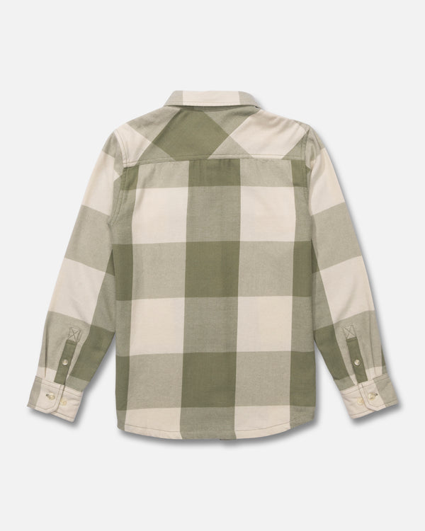 Salty Crew Daybreak Boys Flannel - Birch Four Leaf Clover