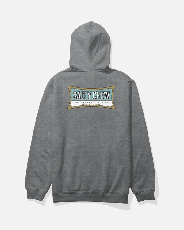 salty crew Essential Zip Fleece Hoodie - Gunmetal Heather