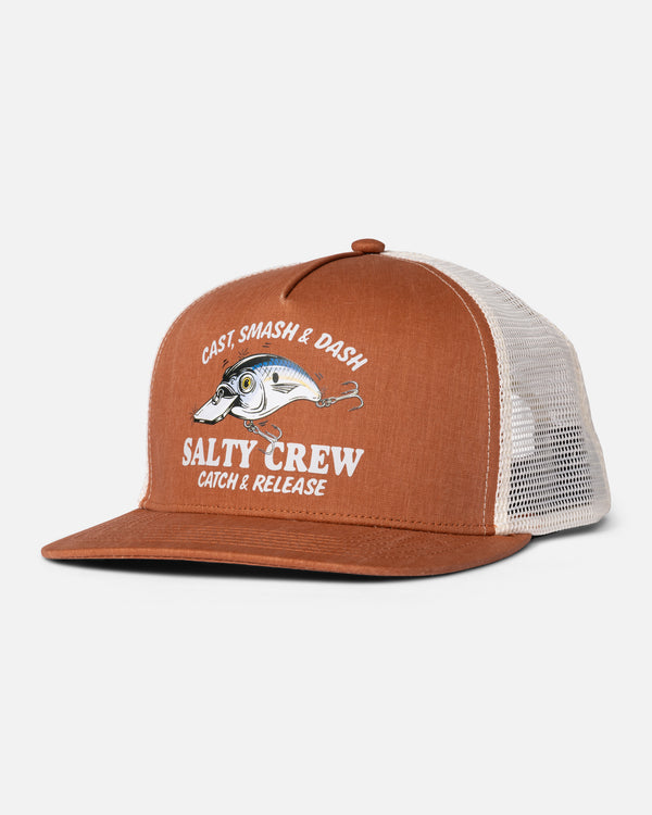 salty crew Good Times Foamie Trucker Hat - Friar Brown