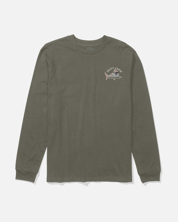 Salty Crew Lurking Boys Long Sleeve Tee - Dusty Olive