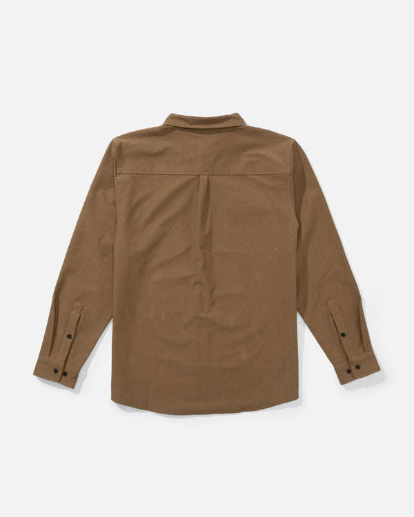 Salty Crew Mariners Long Sleeve Button Up - Dark Brown