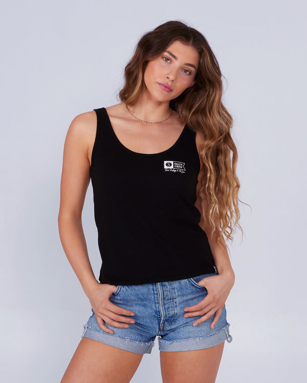 salty crew Alpha Classic Tank - Black