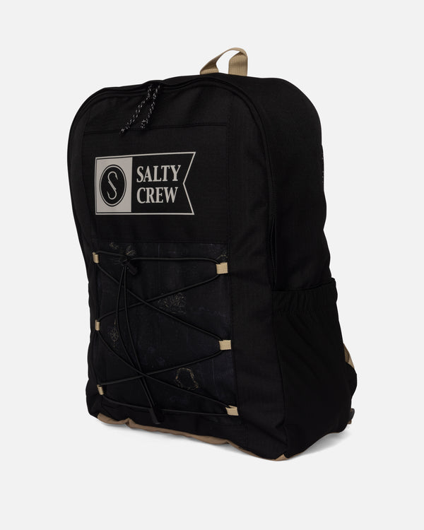 Salty Crew Alpha Print Backpack - Black