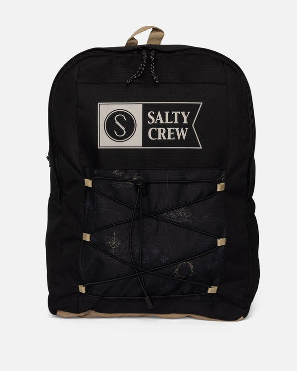 salty crew Alpha Print Backpack - Black
