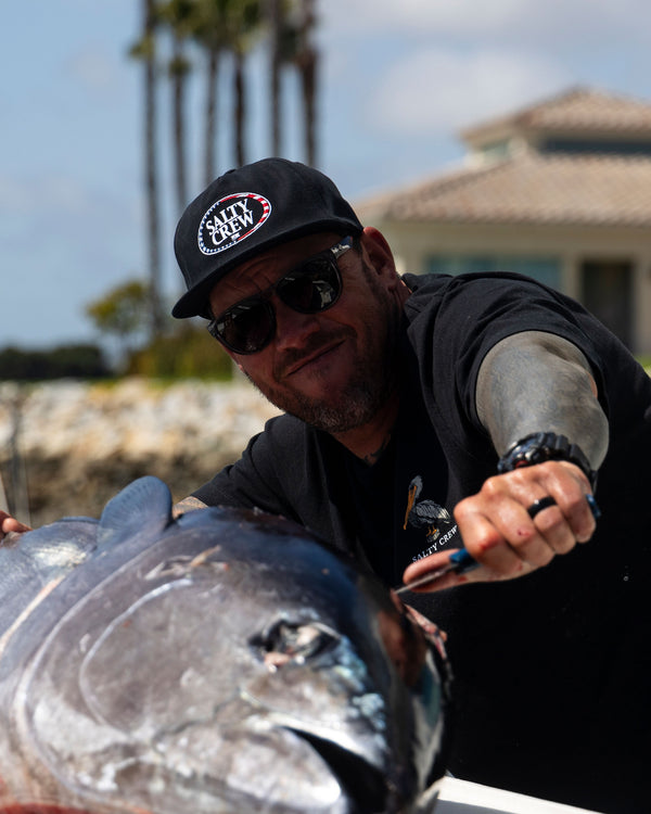 Salty Crew America A-Frame Snapback Hat - Black