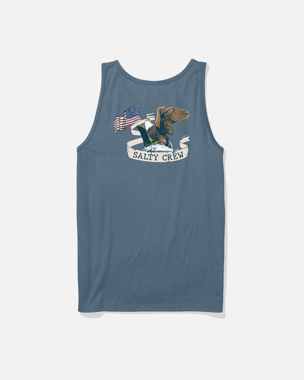 salty crew America Eagle Tank - Slate
