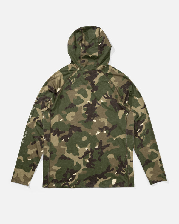Salty Crew Apex Perforated Sunshirt Hoodie - Camo