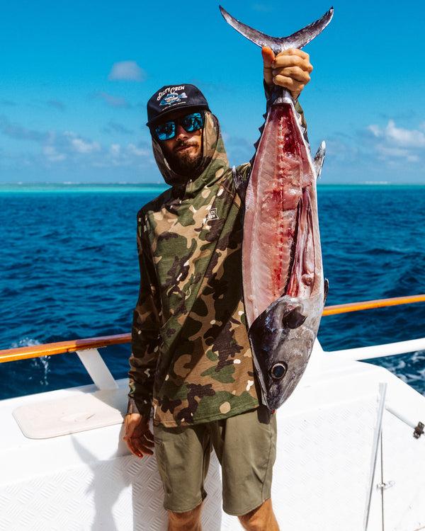 Salty Crew Apex Perforated Sunshirt Hoodie - Camo